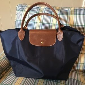 Large navy Longchamp